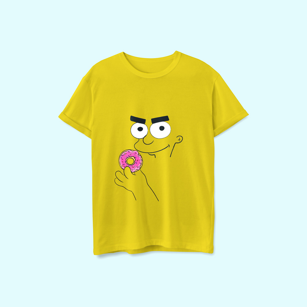 Camiseta Simpsonizate Comiendo Rosquillas